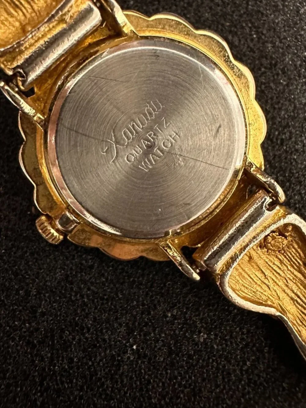 Xanadu Watch Women Gold Tone Multi Chain Band Marcasite Accents New Battery